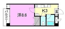 アストレア天山の間取り画像