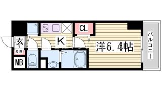 プレサンスみなと元町駅前の間取り画像