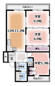 プログレッソ寝屋川の間取り画像