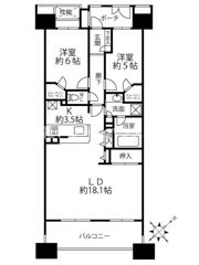 ザ・タワーハウスの間取り画像