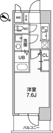 LaDouceur西天満の間取り画像