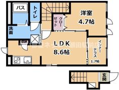 WAVE－KⅤの間取り画像