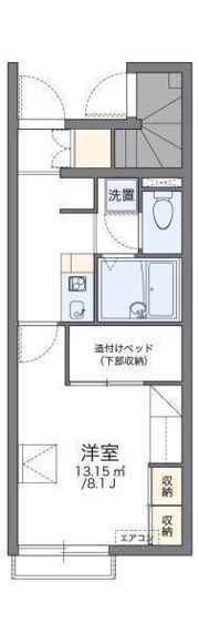 レオパレスライトスペース1の間取り画像