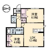 ニューヴァレイ船越 B棟の間取り画像