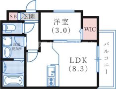 エハコ日暮通の間取り画像