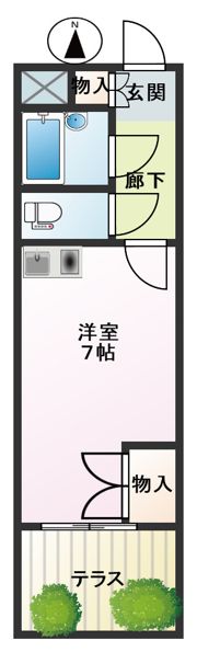 第一伸和マンションの間取り画像