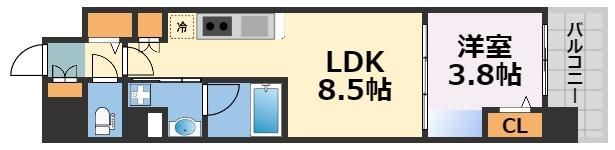 アーバネックス心斎橋EASTの間取り画像