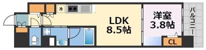 アーバネックス心斎橋EASTの間取り画像