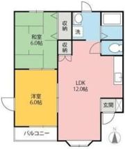 ウィステリアⅡ-Bの間取り画像