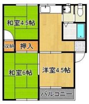 コーポ谷川の間取り画像