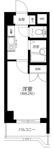 メインステージ早稲田の間取り画像