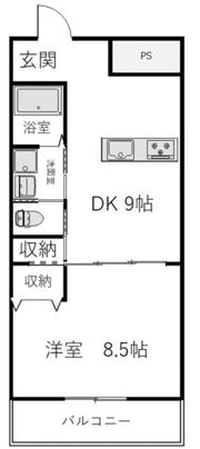 クラージュの間取り画像