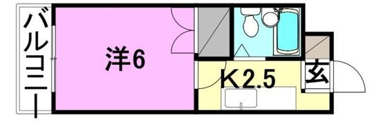 コーポヤマキ A棟の間取り画像