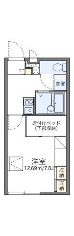 レオパレスフローラの間取り画像
