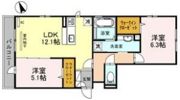 Crea南楠葉の間取り画像