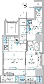 エストゥルース入谷の間取り画像