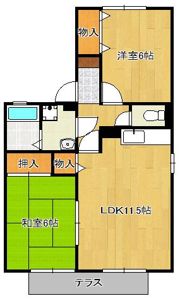 フローラ湯川 B棟の間取り画像