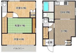 貸家 横須賀根岸町5丁目の間取り画像