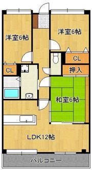 ホワイトキャッスル須賀 308号室の間取り画像