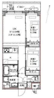 ジェノヴィア六町の間取り画像
