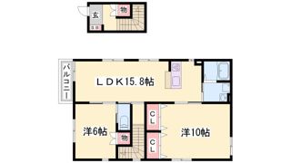 フローラ住吉の間取り画像