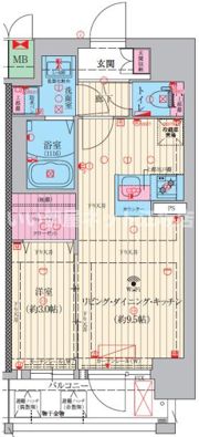 ファーストフィオーレ三国Ⅱの間取り画像