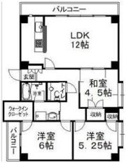 シャトー石山の間取り画像