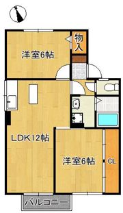 シャトレー松風 B棟の間取り画像