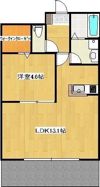 クロノス16月出の間取り画像