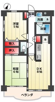 パークフロントナリタの間取り画像