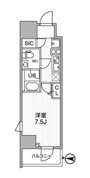 ALTERNA亀戸の間取り画像