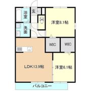 ラフィーネみどりのの間取り画像