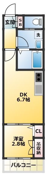 デュオコートの間取り画像