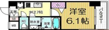 ポルトボヌール梅田WESTの間取り画像