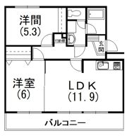 アルテール飯田の間取り画像