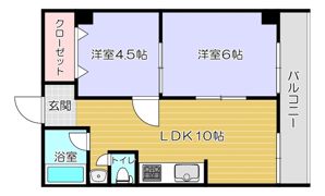 ニューライフ赤坂の間取り画像