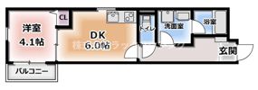 S Apt．門真城垣町の間取り画像