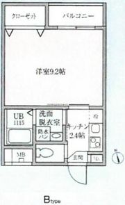 パルテール天王町の間取り画像