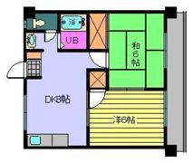 ハイツ南松山の間取り画像