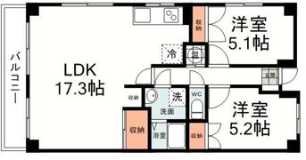 杉山第二マンションの間取り画像