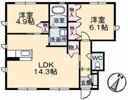 ラフォーレ八木A棟の間取り画像