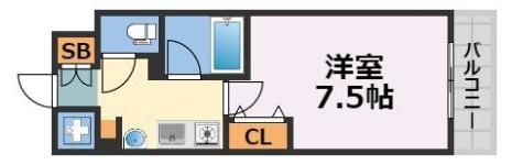 ジュネーゼグラン心斎橋東の間取り画像