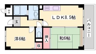 ミモザの館の間取り画像