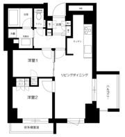 プラウド神楽坂の間取り画像