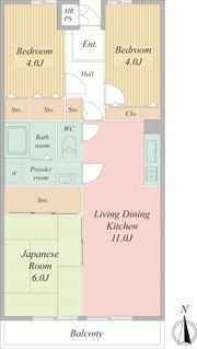 サンヒルズ一之江の間取り画像