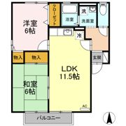 カーサカメリア A棟の間取り画像