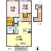 クレセール三谷の間取り画像