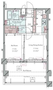 プラシア蒲田 THE GRAND RESIDENCEの間取り画像