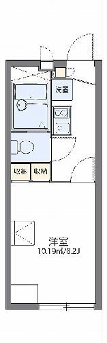 レオパレスシエナ九品寺Iの間取り画像