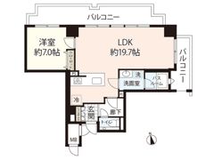 クラース広島ザ・マークの間取り画像